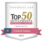 badge-top-50-personal-injury-settlements-united-states-2023-sargent-law